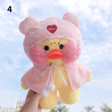 Kawaii LaLafanfan Cafe Yellow Duck Plush Toy Birthday Gift for Girl