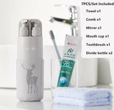 Portable Travel Wash Set Toothbrush Holder 5/7 in1