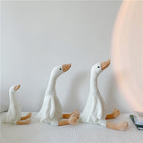 Cute Fluffy Goose Doll Stuffed Swan